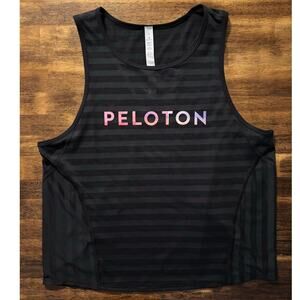 Lululemon Peloton Women's 8 Tank Top Vented Mesh Active Sleeveless Boxy Crop
